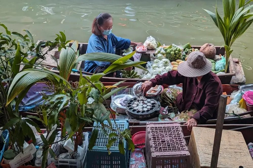 mercado flotante tailandia