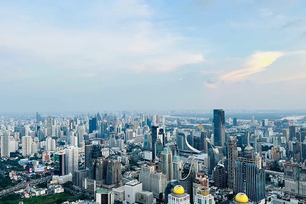 zona financiera de Bangkok