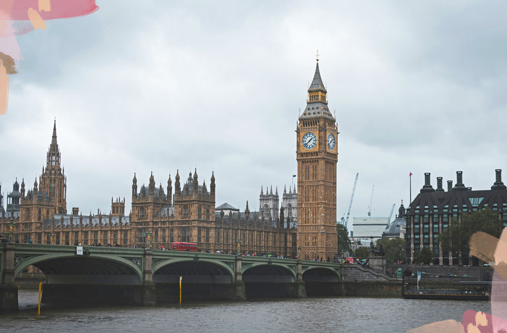 palacio del parlamento y torre del Big Ben en Londres
