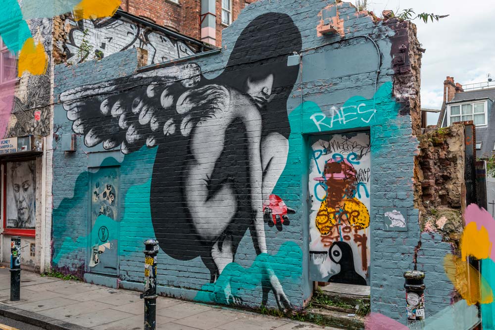 grafitis en Shoreditch, el barrio alternativo de Londres