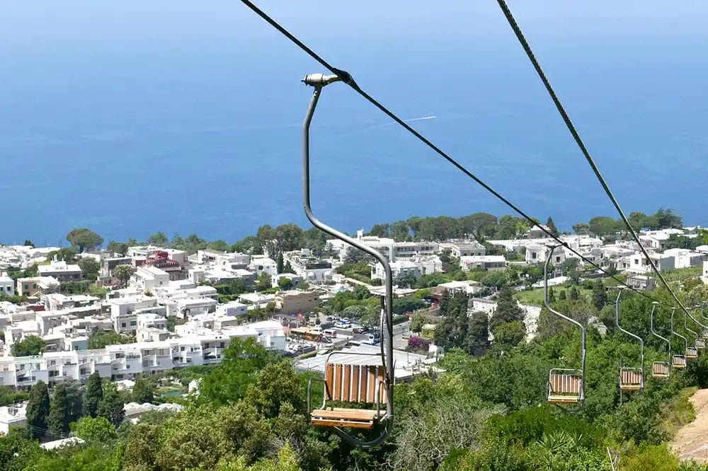 telesilla en el Monte Solaro, Capri