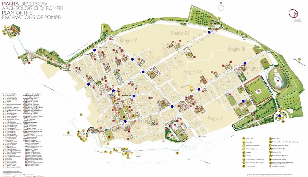 Mapa de Pompeya