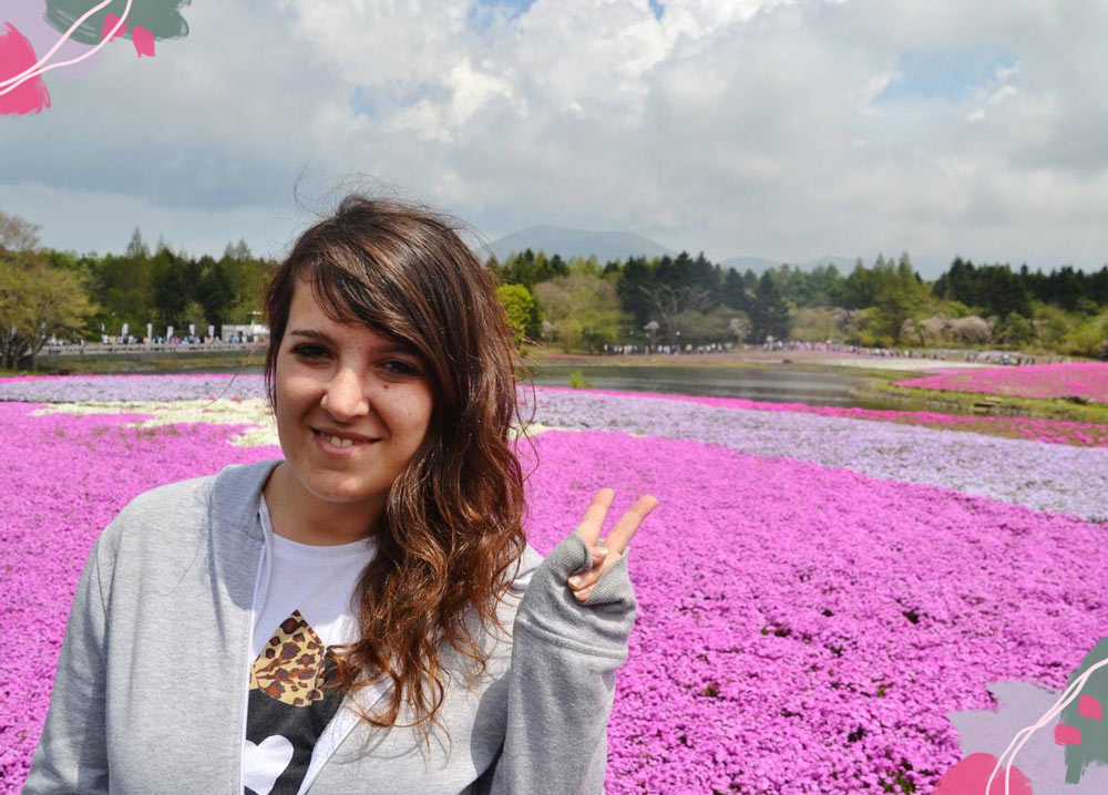 Lety en el festival de las flores