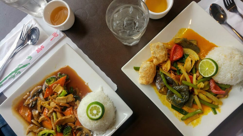 donde comer en Boston My Thai Vegan Café