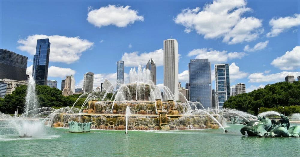 Buckingham Fountain, en el Millenium Park de Chicago
