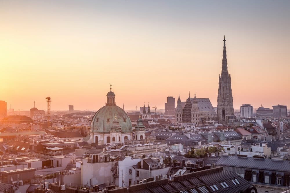 atardecer en Viena