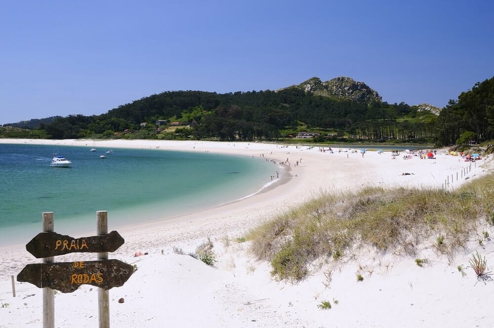 playa de Rodas en las Islas Cíes