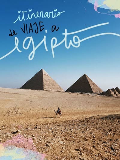 itinerario de viaje a Egipto