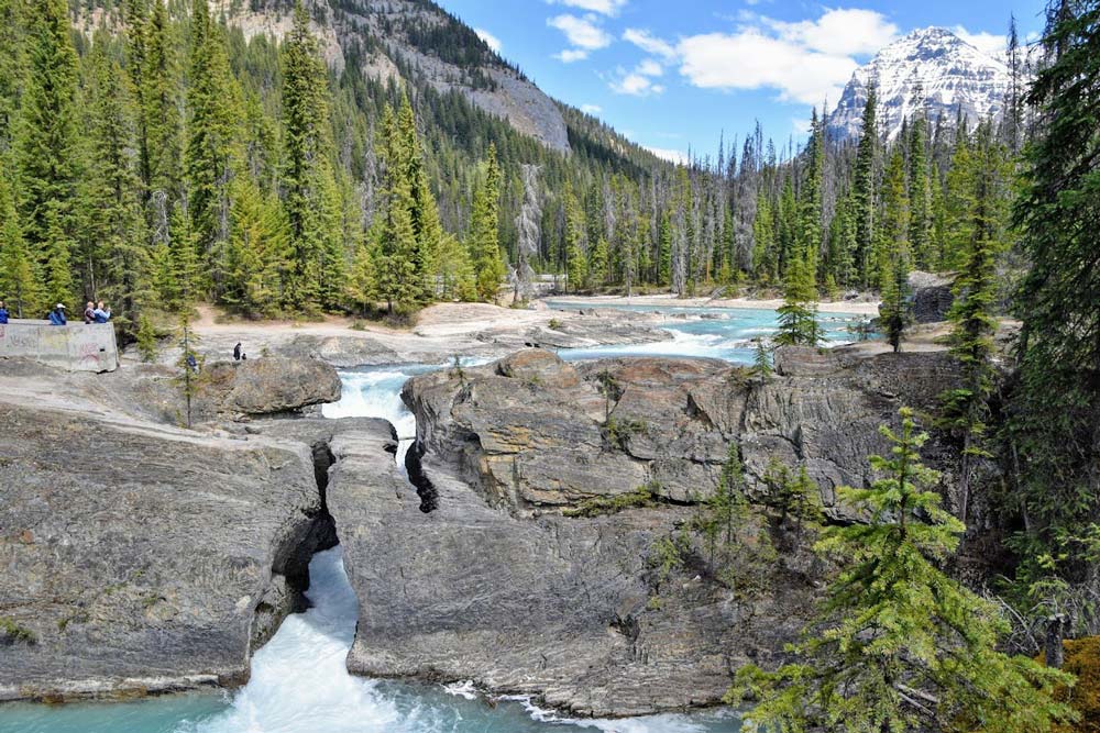 natural bridge yoho national park, montañas rocosas de Canadá