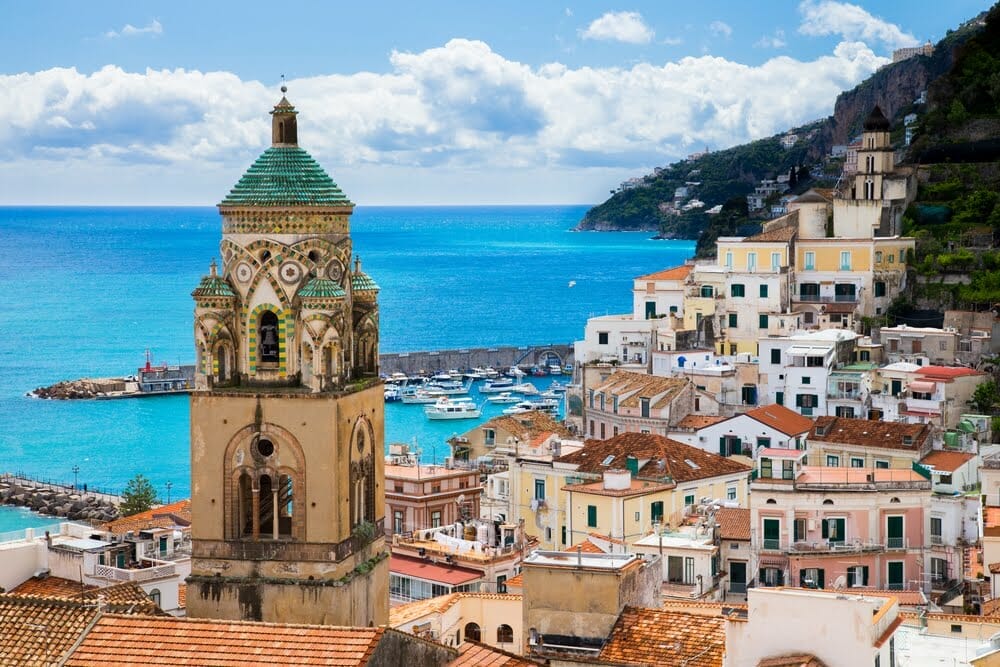 que ver en la Costa Amalfitana campanario de Amalfi