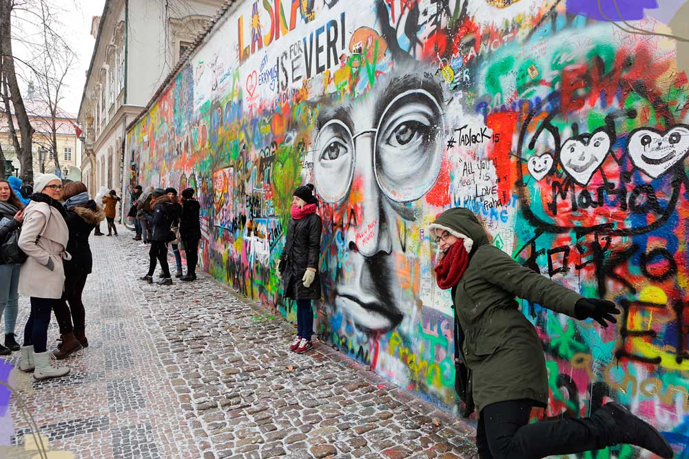Muro de John Lennon, Praga