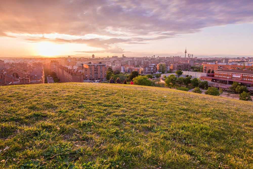 atardecer Parque de las 7 tetas Madrid