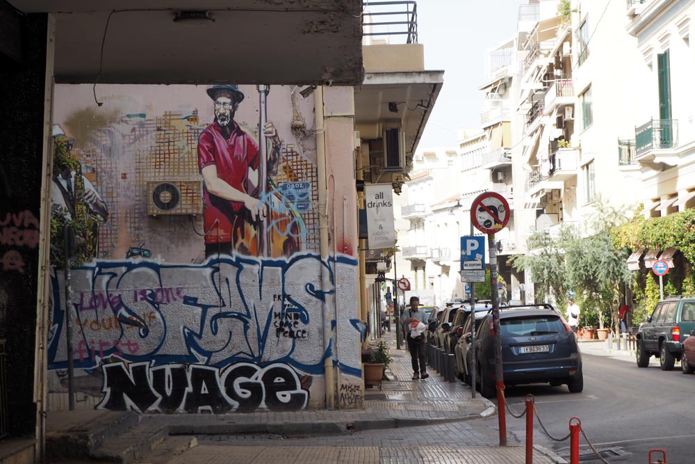 barrio de Psyri en Atenas