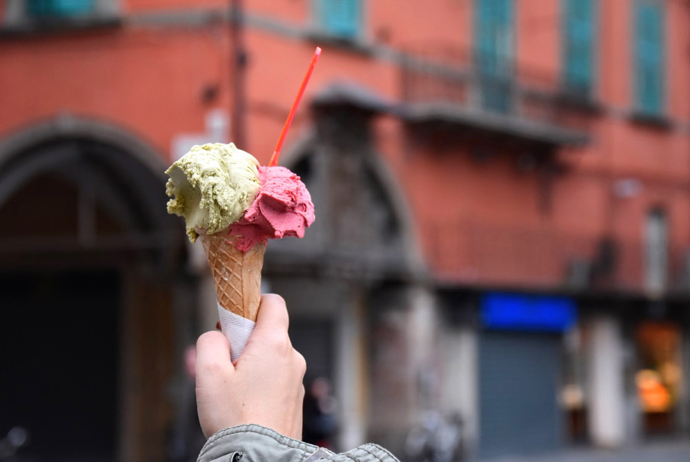 Helado en Pisa Italia