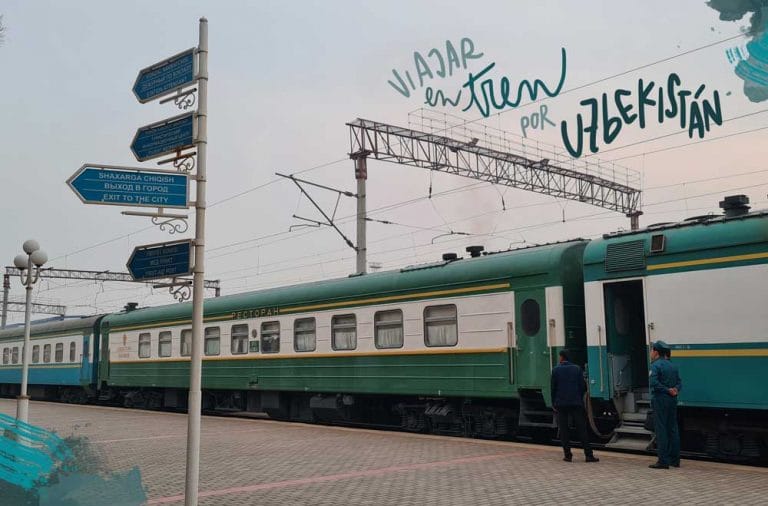 viajar en tren por Uzbekistán