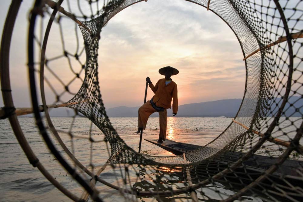 pescador Lago Inle Myanmar