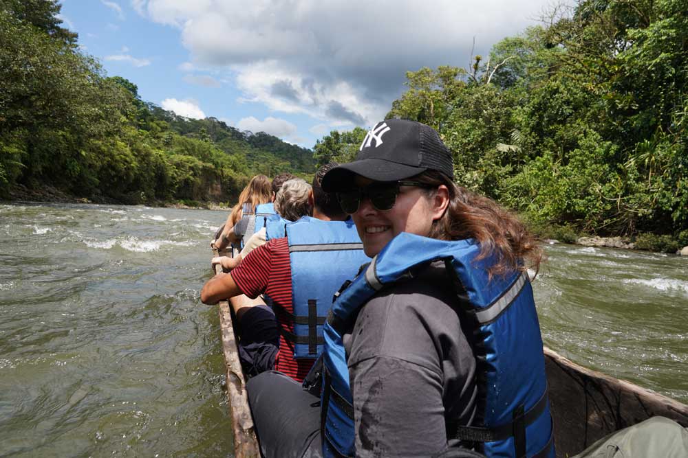 descenso canoa selva Amazonas Ecuador