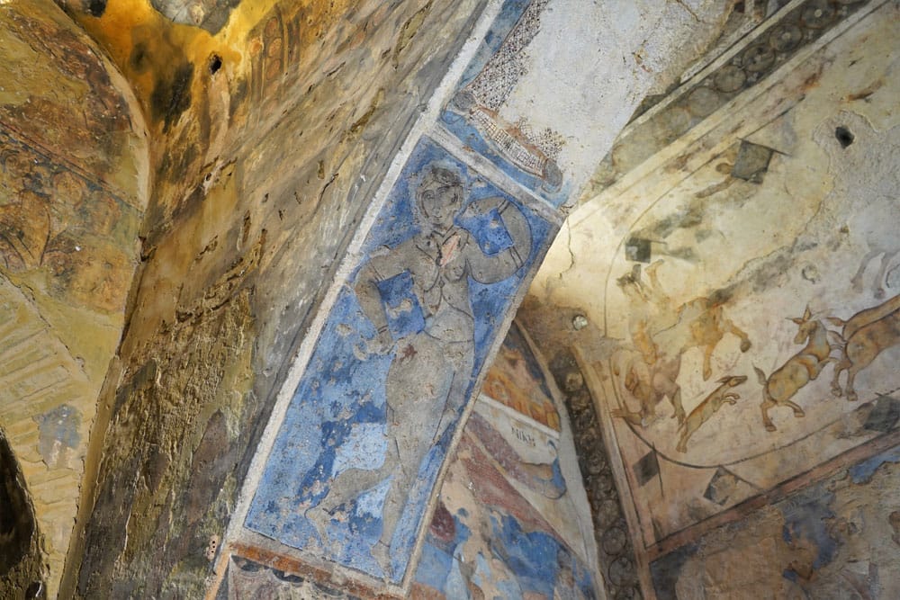frescos del castillo del desierto Qasr Amra