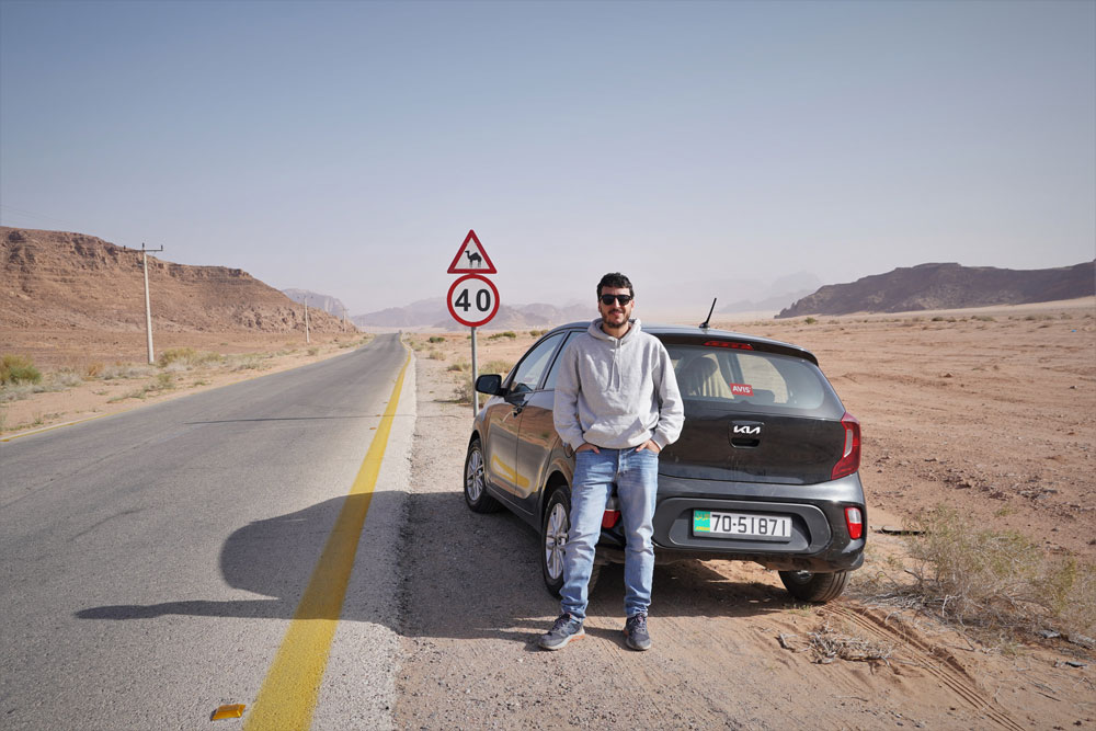 alquilar coche en Jordania