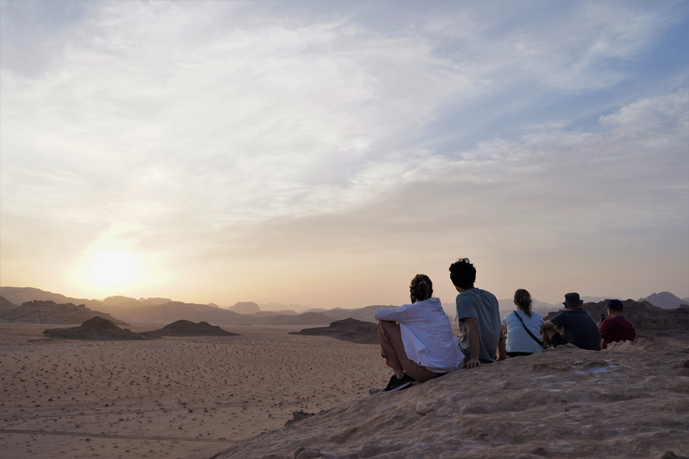 sunset desierto Wadi Rum Jordania