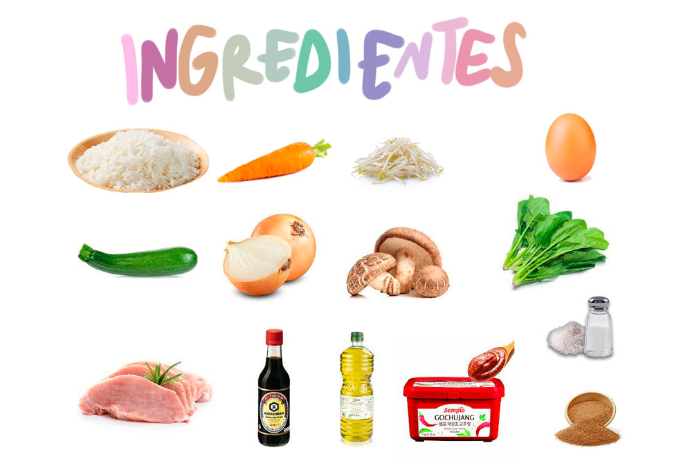 ingredientes bibimbap