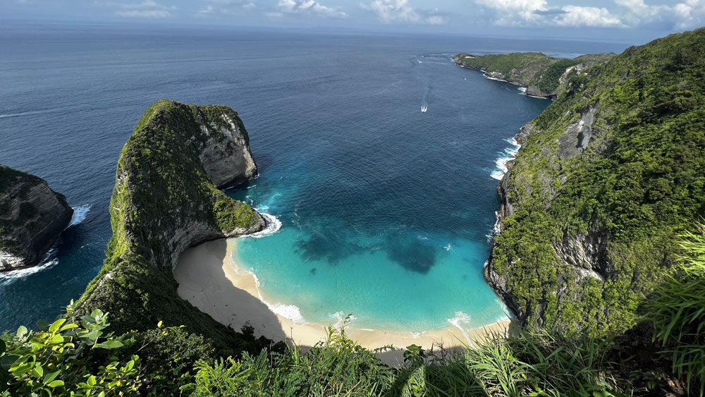 playa Nusa Penida foto aerea