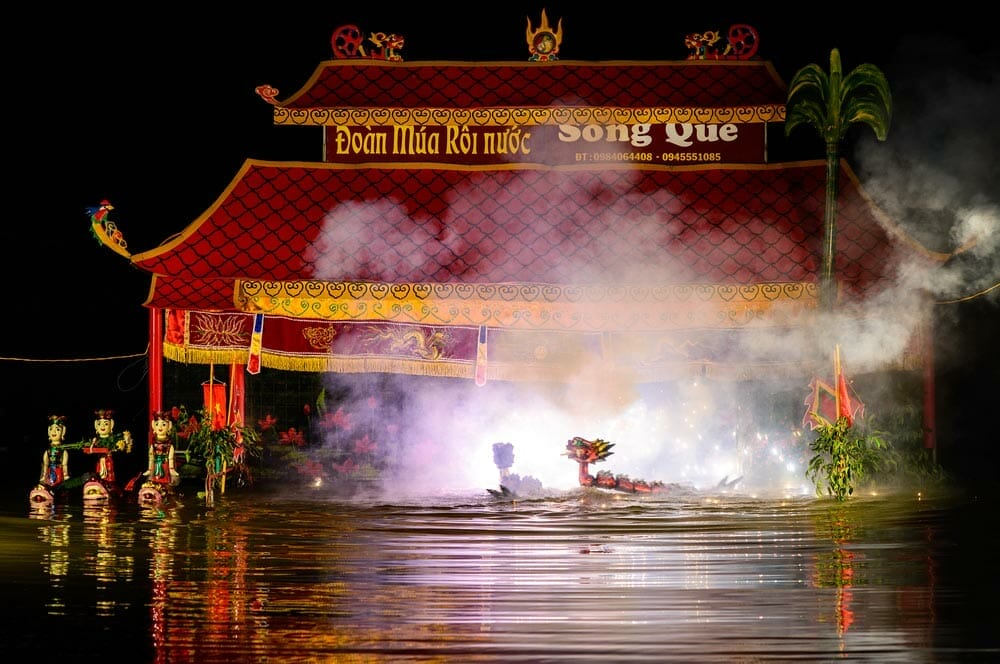 Teatro de marionetas de agua en Vietnam