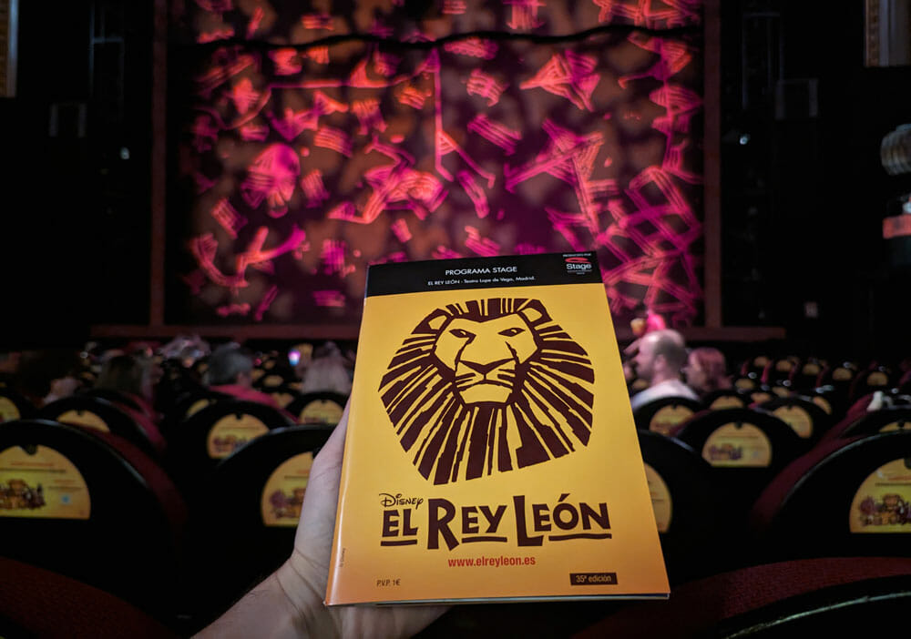 libreto rey leon en teatro lopez vega