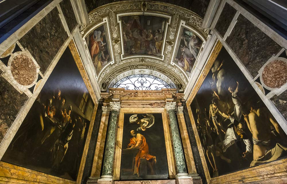 pinturas de Caravaggio en la Chiesa di San Luigi dei Francesi