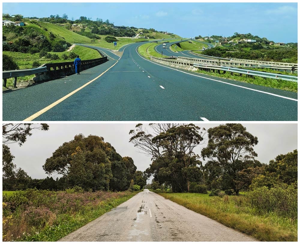 carreteras en Sudáfrica