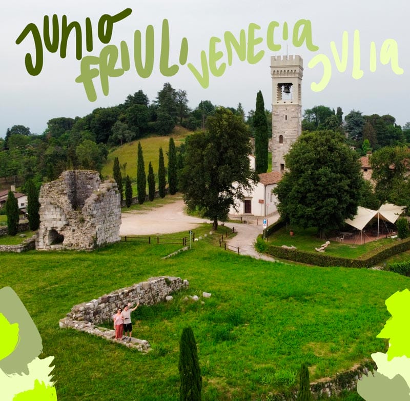 paisaje típico de Friuli, resumen viajero de 2023