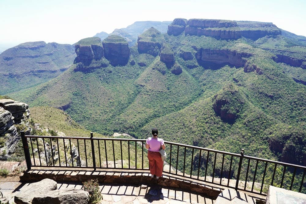 mirador a Three Rondavels Viewpoint en la Ruta Panorama