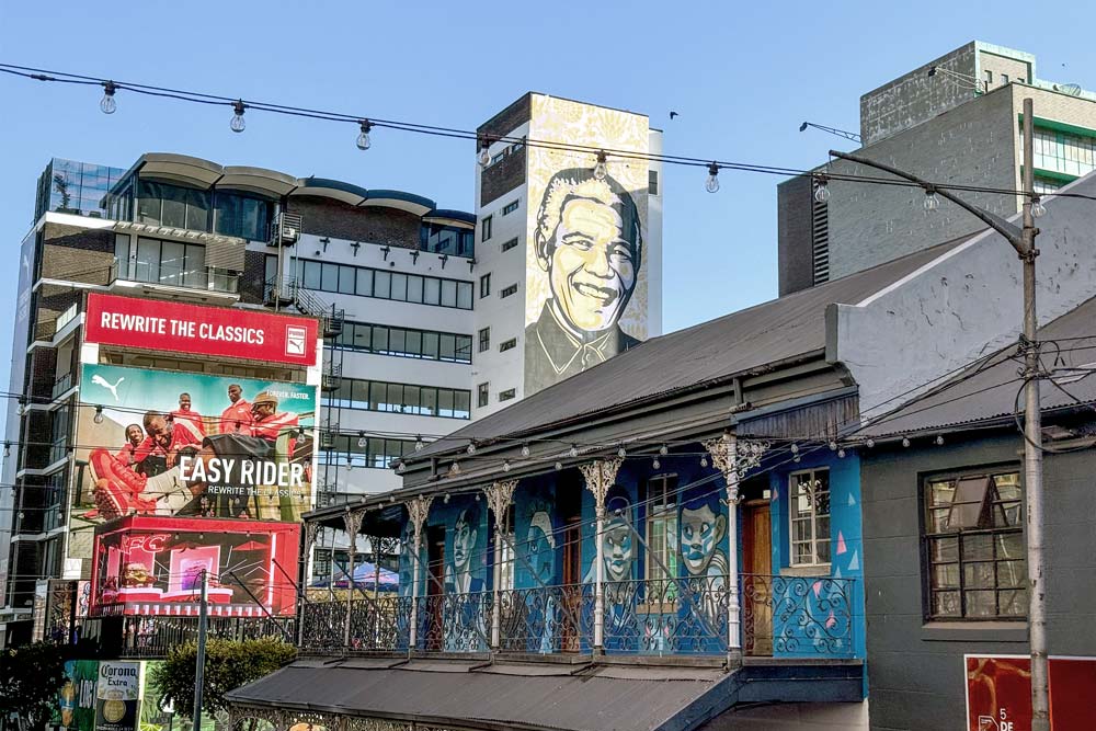 mural de Mandela en Johannesburgo