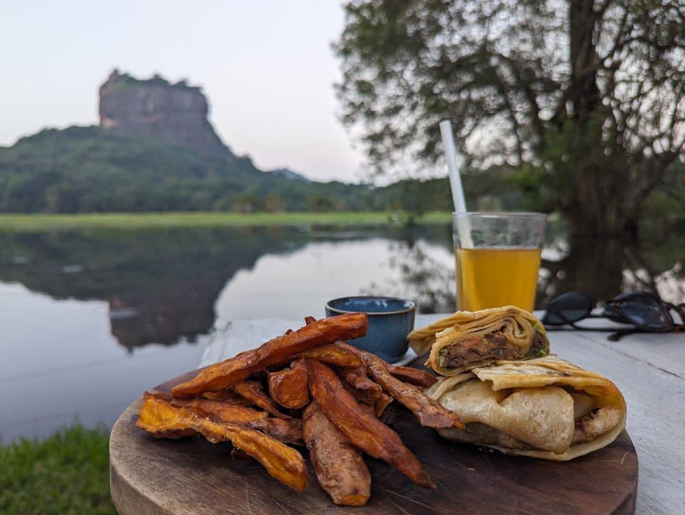 restaurante vegetariano y vegano en sigiriya