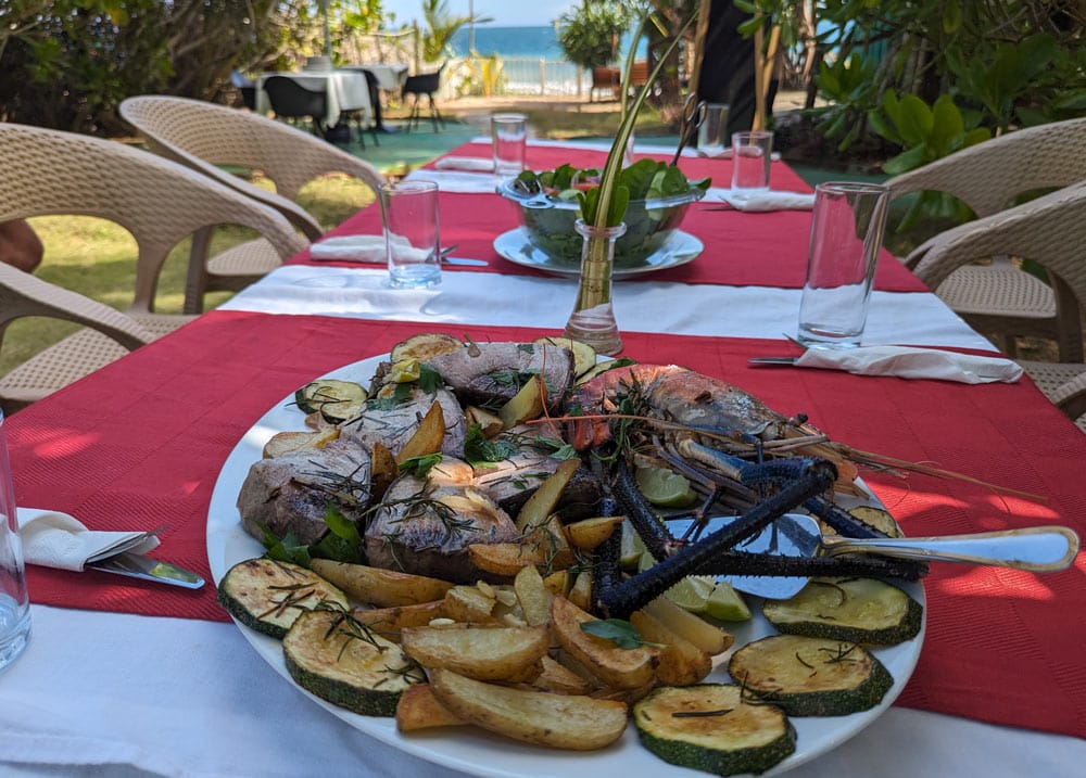 plato de marisco en sri lanka