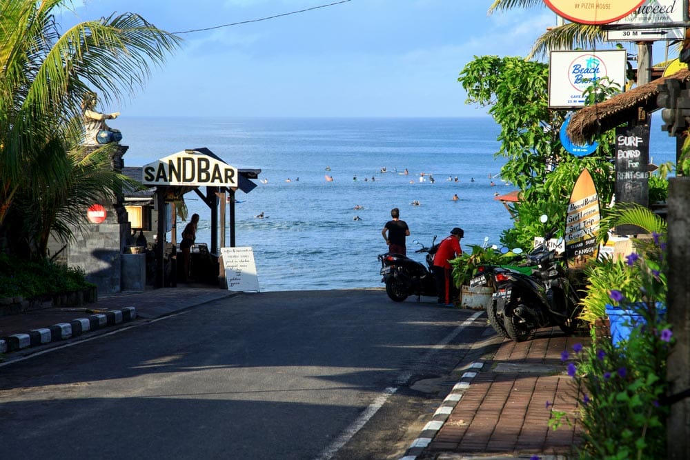 zonas donde alojarse en Bali Canggu