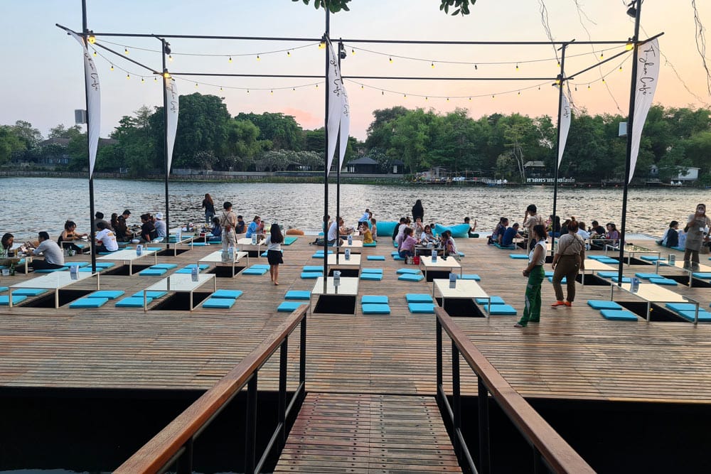 atardecer en Tongkan Café en Kanchanaburi