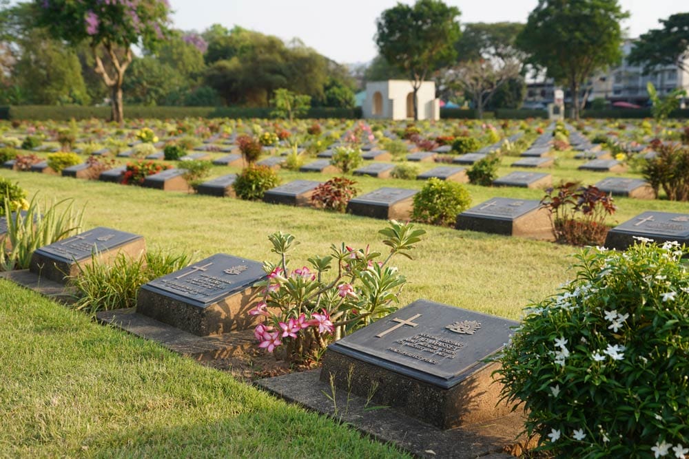 cementerio de guerra DonRak en Kanchanaburi