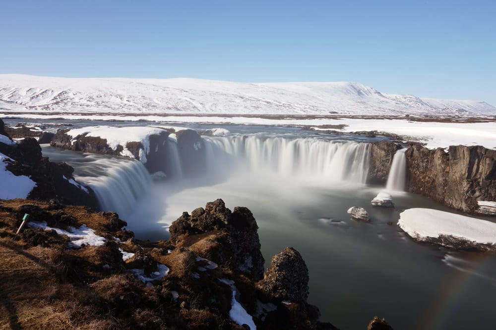 Cascada Goðafoss en el norte de Islandia