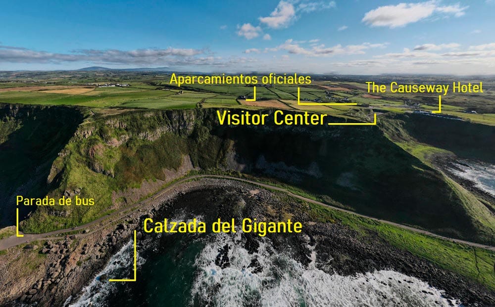 mapa Calzada del Gigante