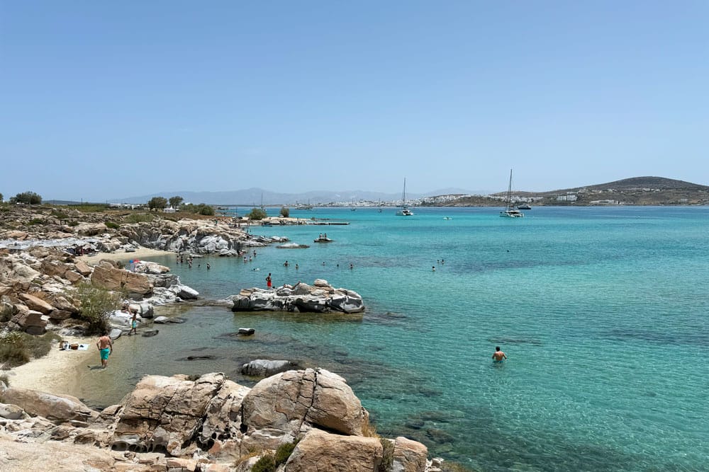 Kolympethres Beach en la isla de Paros