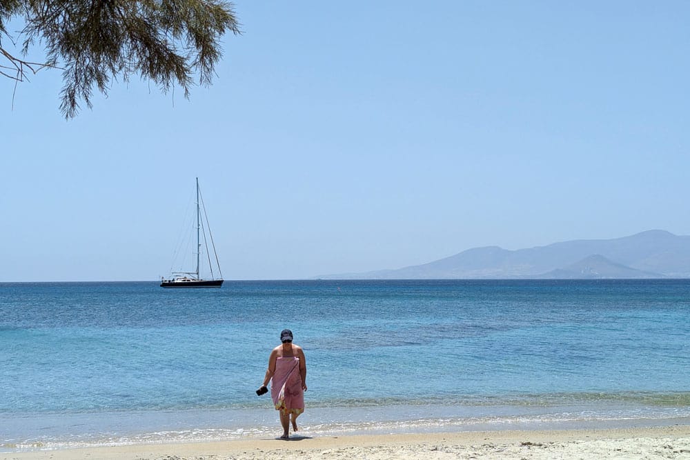 playa Agia Anna en Naxis