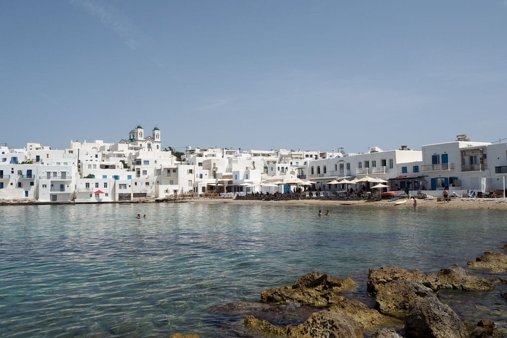 pueblo de Naoussa en la isla de Paros, Grecia