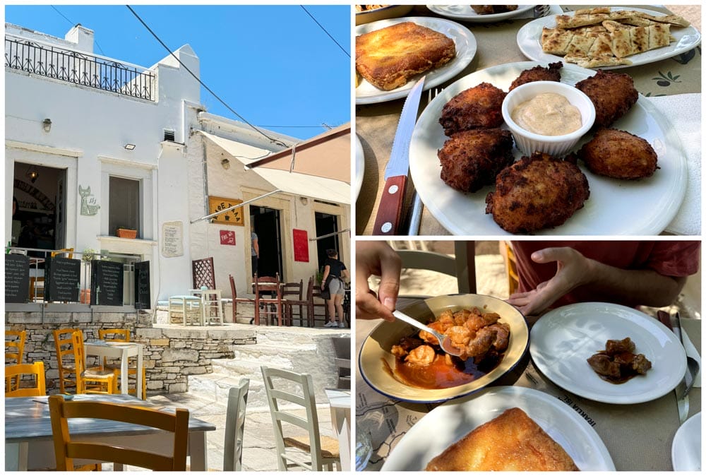 restaurantes donde comer en Naxos Mpakalógatos