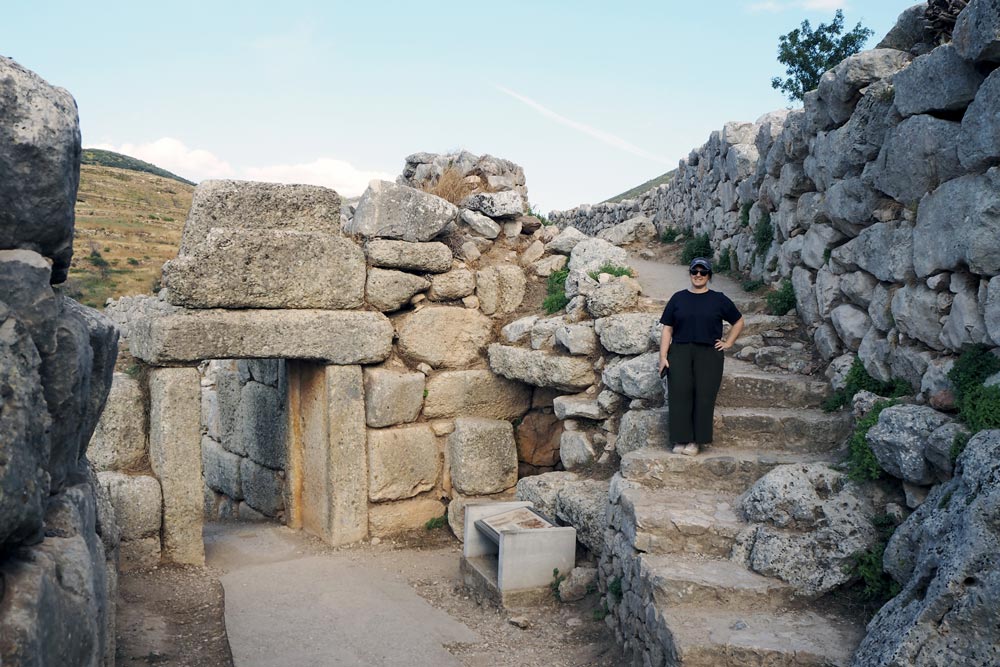 Puerta Norte en el yacimiento de Micenas