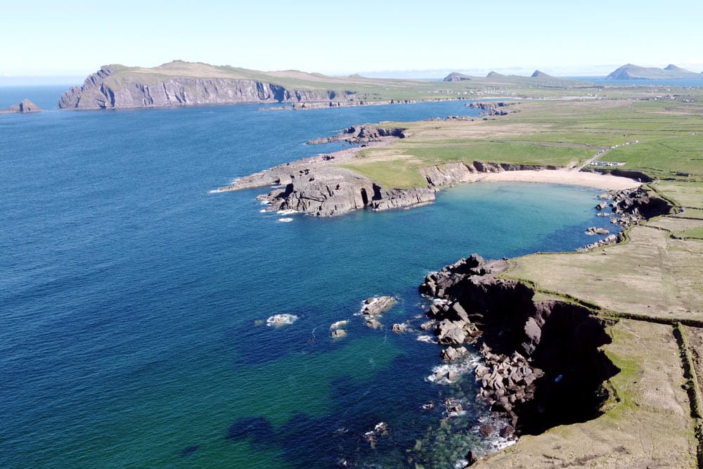 aérea de la Playa de Clogher Strand Península de Dingle