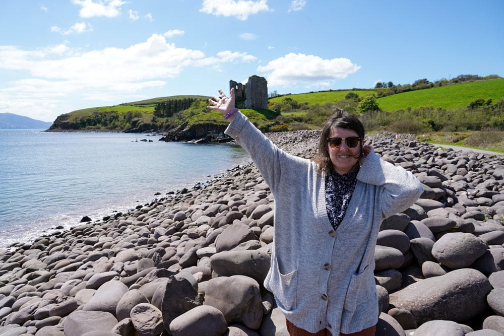 Castillo de Minard en la Península de Dingle