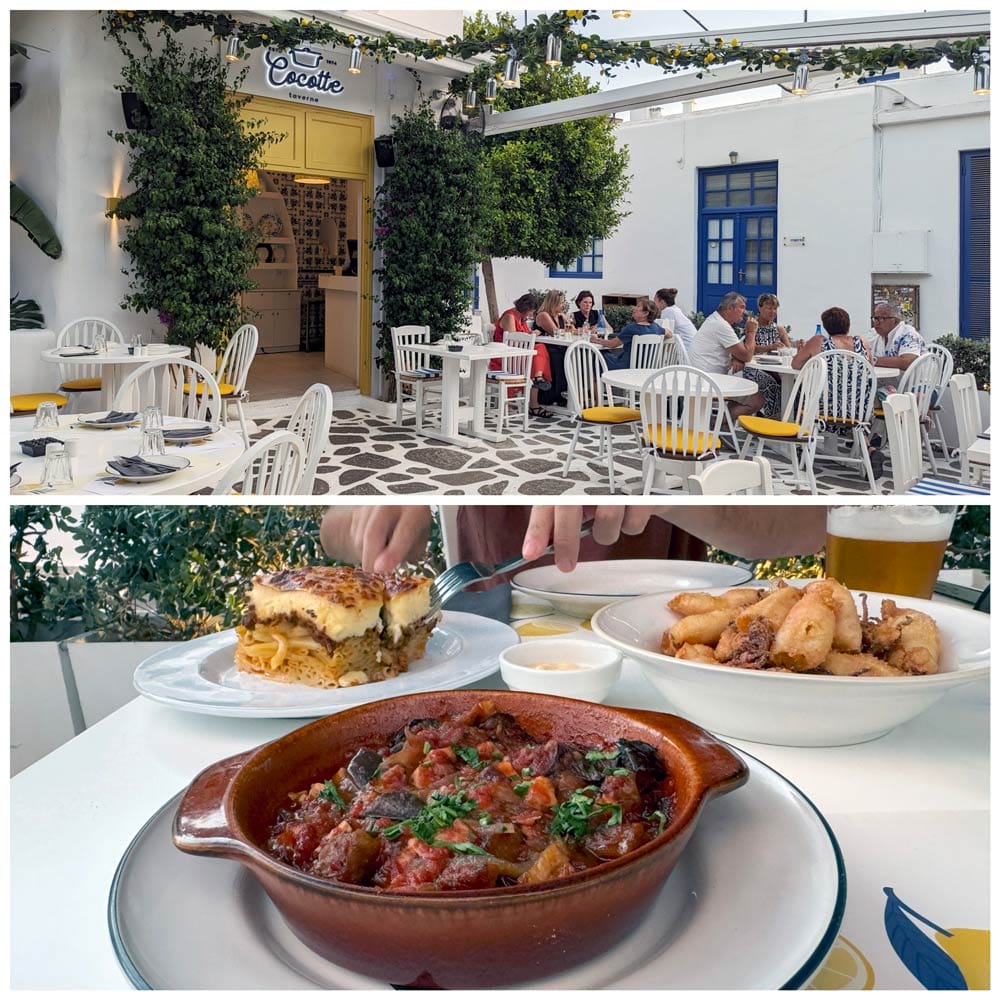 restaurante Cocotte en Mykonos