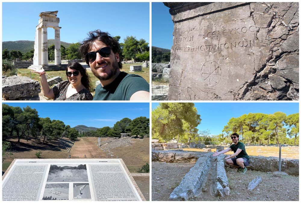 ruinas del yacimiento de Epidauro en Grecia
