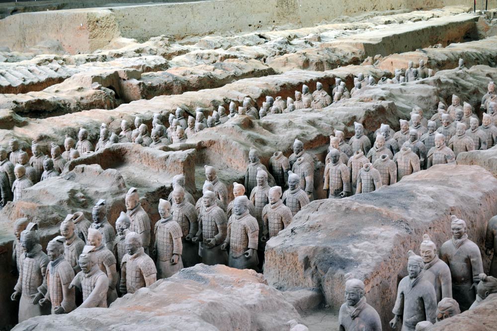 Guerreros de Terracota de Xian en China